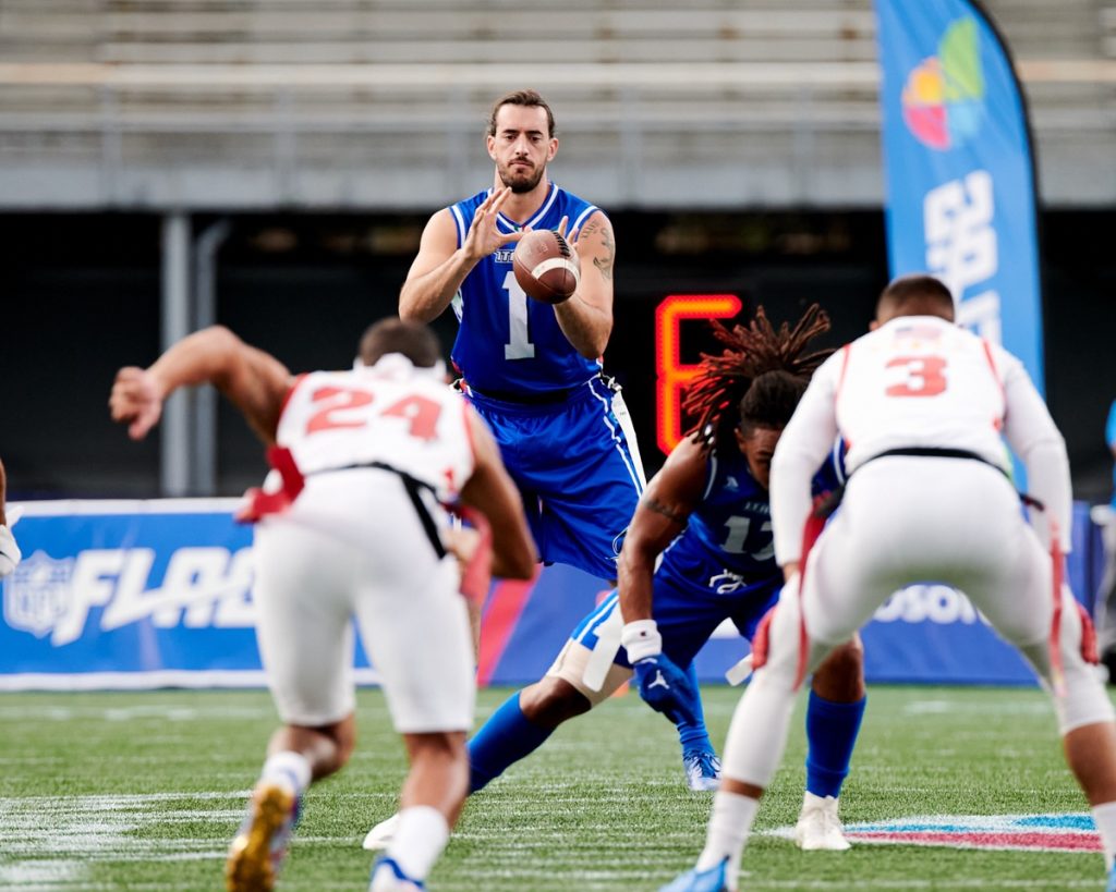 Luke Zahradka alla guida della Nazionale italiana flag football